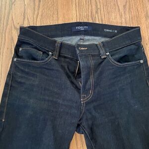 Fidelity Torino Slim Jeans Size 33/32 Inseam